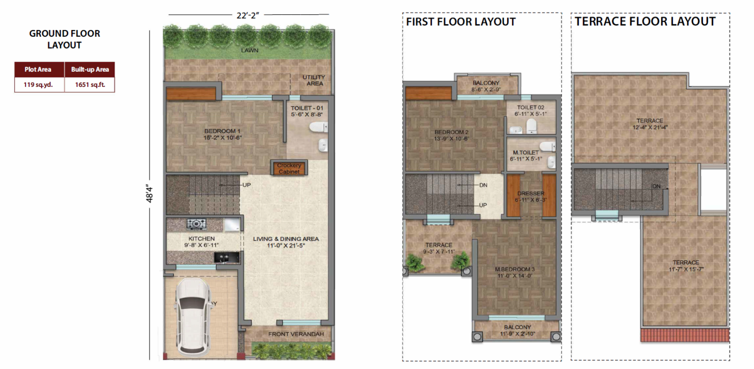 Floor 119 sq yd plan