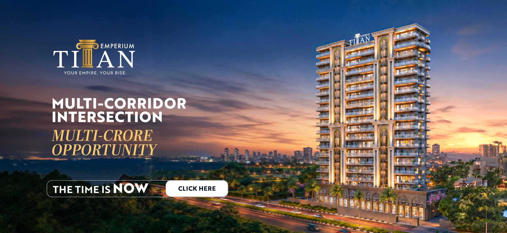 Emperium Titan luxury residences in Sector 88A Gurugram at the intersection of Dwarka Expressway, SPR and Pataudi Highway
